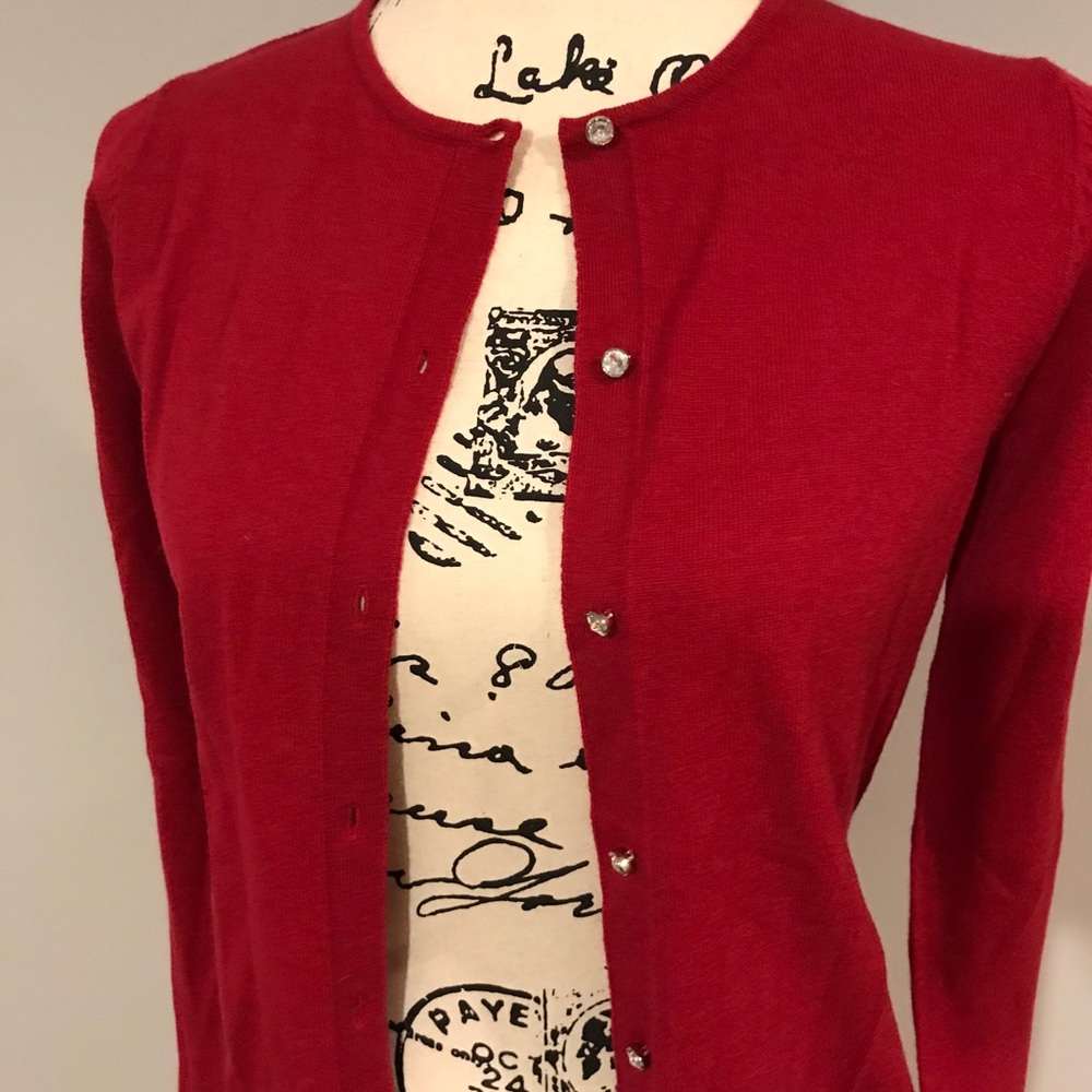 Medium Shoshanna Red Cardigan